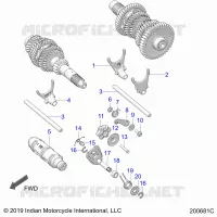 DRIVE TRAIN, FOURCHETTES DE SELECTION AND DRUM