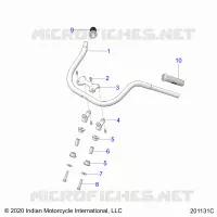 STEERING, FIXATION GUIDON AND GRIPS