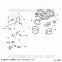 ENGINE, CORPS DE PAPILON AND FUEL RAIL