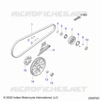 SYSTÃˆME DE TRANSMISSION, DRIVE SPROCKET, BELT AND GUARD