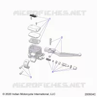 FREIN AVANT, LEVER AND MASTER CYLINDER