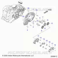 MOTEUR, CAM SHAFTS AND GEARS