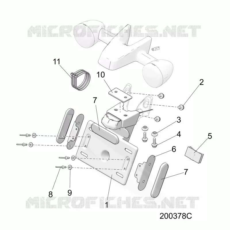 SUPPORT PLAQUE D'IMMATRICULATION