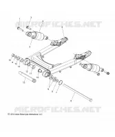 SUSPENSION ARRIERE ASM., BRAS OSCILLANT AND AMORTISSEURS