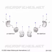 ELECTRICITE, SWITCH CONTROLS, LH/RH