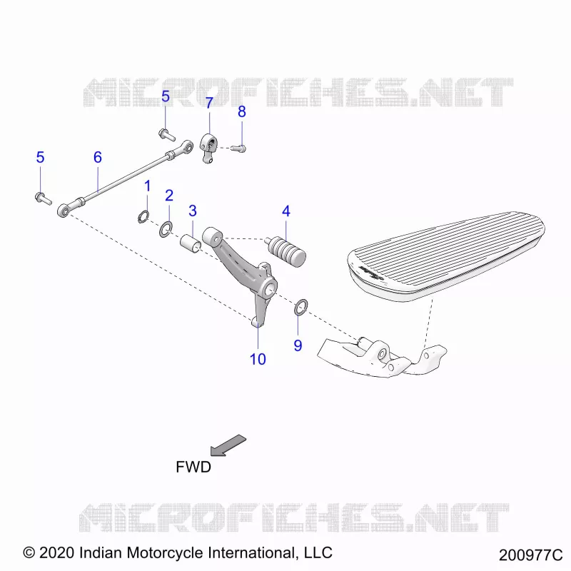 SYSTÃˆME DE TRANSMISSION, SHIFT PEDAL AND SHIFT LINKAGE
