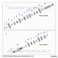 SYSTÃˆME DE TRANSMISSION, INPUT/OUTPUT SHAFT ASM.
