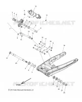 SUSPENSION ARRIERE ASM., SWING ARM AND SHOCK