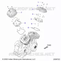 MOTEUR, ROCKER COVERS