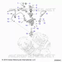 MOTEUR, IGNITION, THERMOSTAT HOUSING ASM.