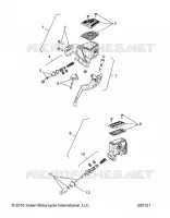 FREINS, MASTER CYL., FRONT AND REAR