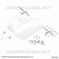 SYSTÃˆME D'ALIMENTATION, FUEL TANK MOUNTING