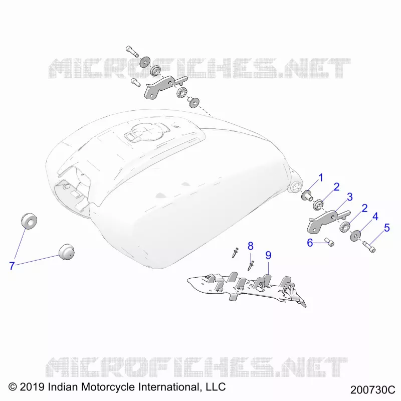 SYSTÃˆME D'ALIMENTATION, FUEL TANK MOUNTING