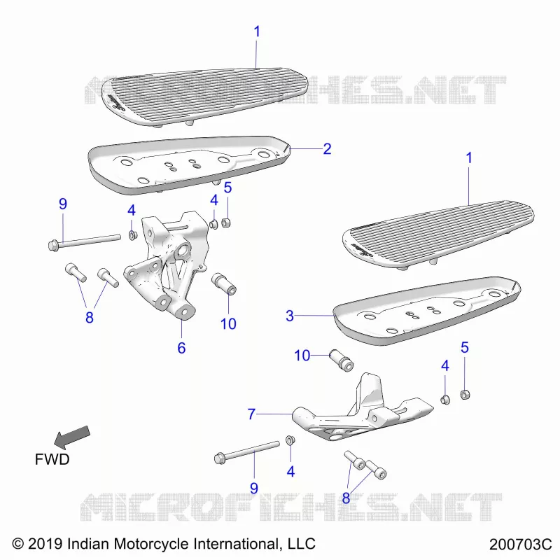CHASSIS, FLOORBOARD, DRIVER