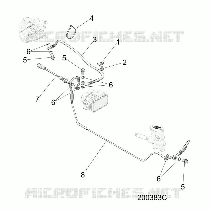FREINS, FREIN LINE, REAR, ABS