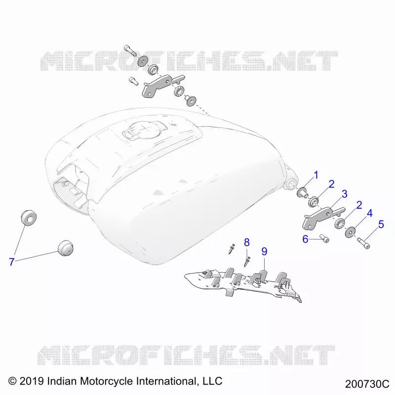 SYSTÃˆME D'ALIMENTATION, FUEL TANK MOUNTING