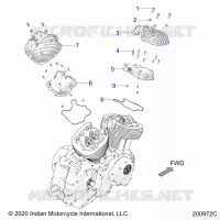 MOTEUR, ROCKER COVERS