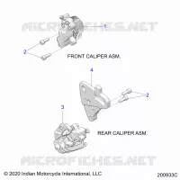 BRAKES, ETRIERS DE FREIN AVANT AND REAR