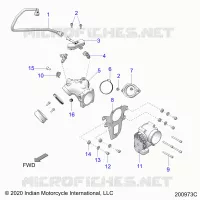 SYSTÃˆME D'ALIMENTATION, FUEL CLAM SHELL/THROTTLE BODY