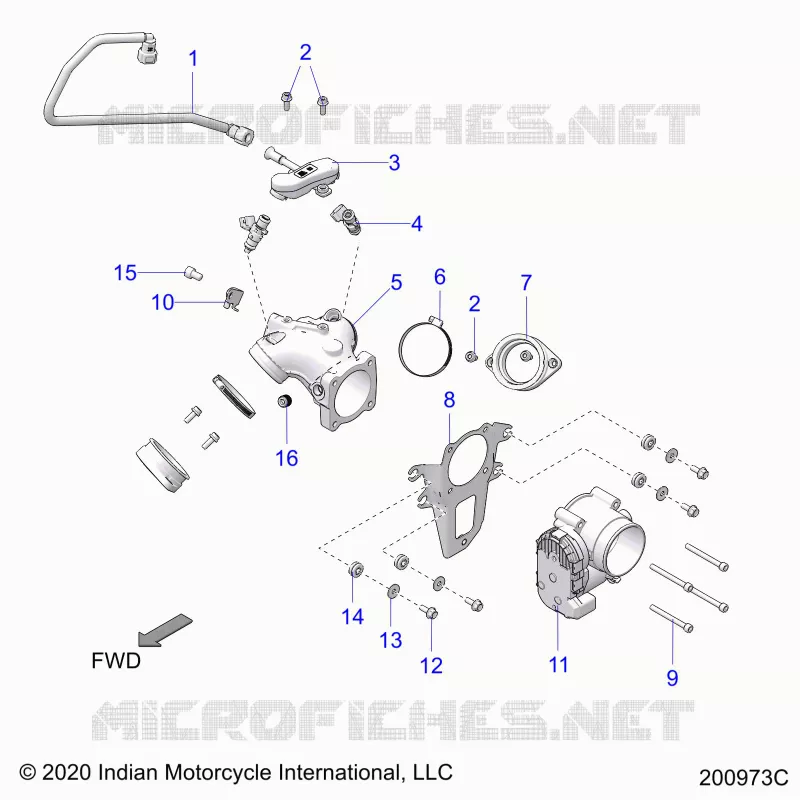 SYSTÃˆME D'ALIMENTATION, FUEL CLAM SHELL/THROTTLE BODY