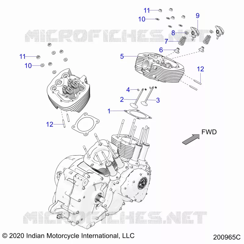 ENGINE, CULASSE ASM.