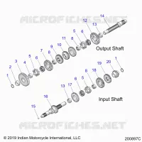 SYSTÃˆME DE TRANSMISSION, INPUT/OUTPUT SHAFT ASM.
