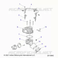 ENGINE, CORPS DE PAPILON/FUEL RAIL