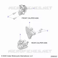 BRAKES, ETRIERS DE FREIN AVANT AND REAR