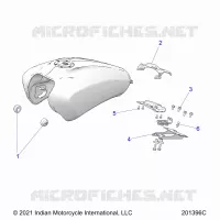 SYSTÃˆME D'ALIMENTATION, FUEL TANK MOUNTING