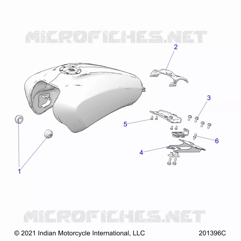 SYSTÃˆME D'ALIMENTATION, FUEL TANK MOUNTING