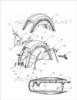 GARDE BOUE ARRIERE ASSEMBLY