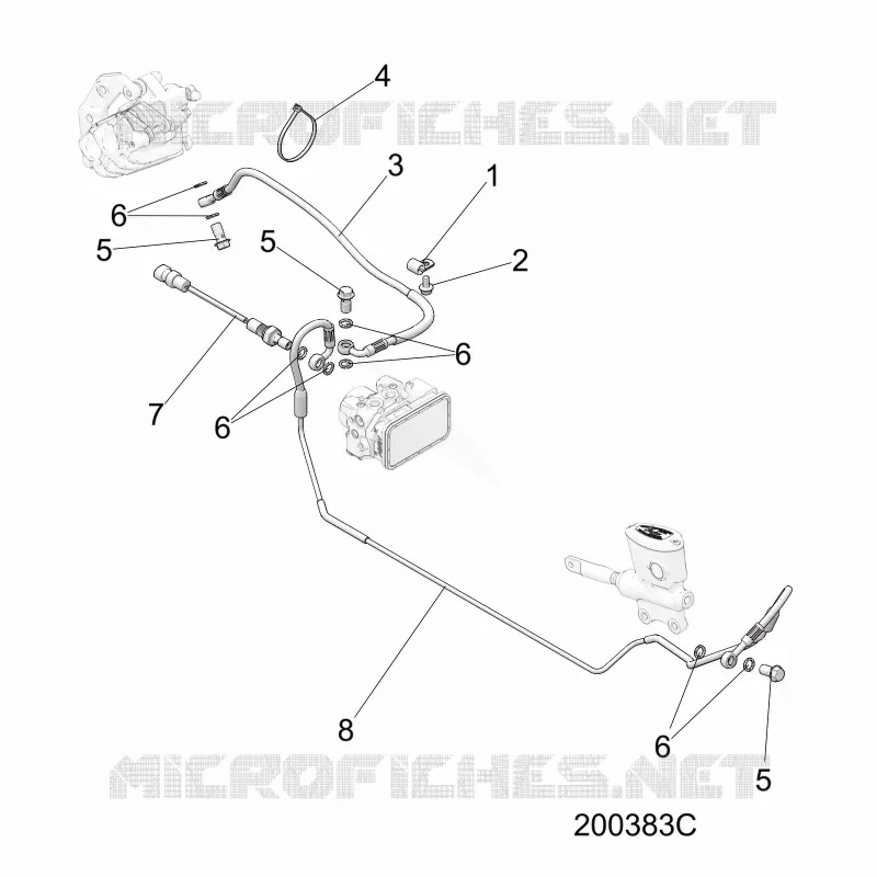 FREINS, FREIN LINE, REAR, ABS