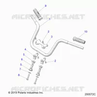 STEERING, FIXATION GUIDON AND GRIPS