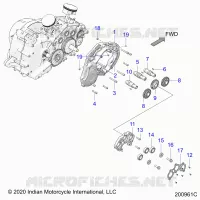 MOTEUR, CAM SHAFTS AND GEARS
