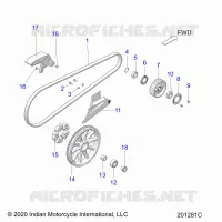 SYSTÃˆME DE TRANSMISSION, DRIVE SPROCKET, BELT AND GUARD