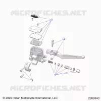 FREIN AVANT, LEVER AND MASTER CYLINDER