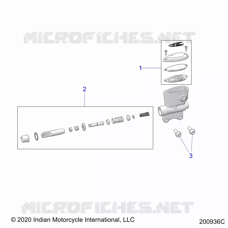 FREIN ARRIERE, MASTER CYLINDER
