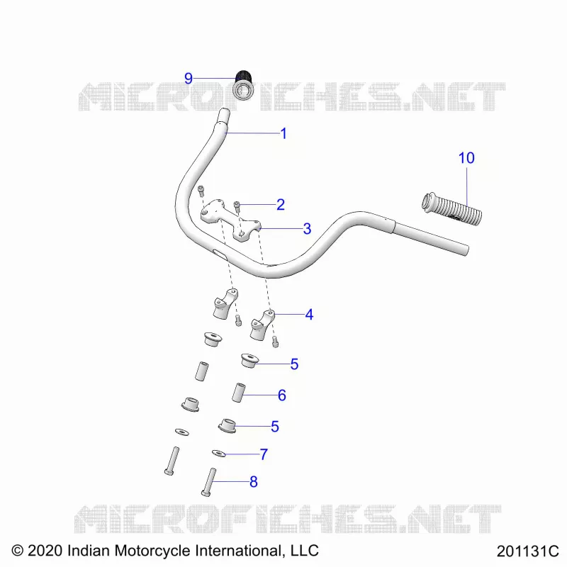 STEERING, FIXATION GUIDON AND GRIPS