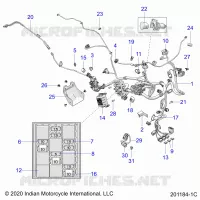 ELECTRICITE, WIRE HARNESS - N22RZR25 (201184