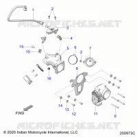 SYSTÃˆME D'ALIMENTATION, FUEL CLAM SHELL/THROTTLE BODY