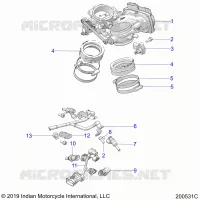 ENGINE, CORPS DE PAPILON AND FUEL RAIL
