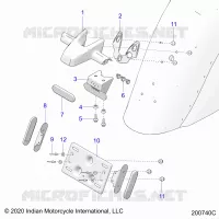 SUPPORT PLAQUE D'IMMATRICULATION/REAR LIGHT HOUSING