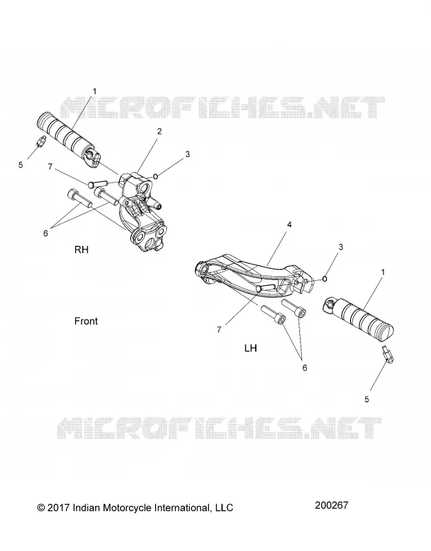 CHASSIS, FOOTPEGS