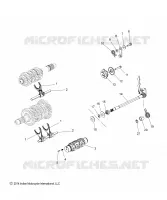 DRIVE TRAIN, FOURCHETTES DE SELECTION, RATCHET AND DRUM