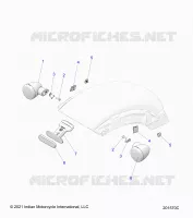 ELECTRICITE, REAR TURN SIGNALS AND REFLECTOR