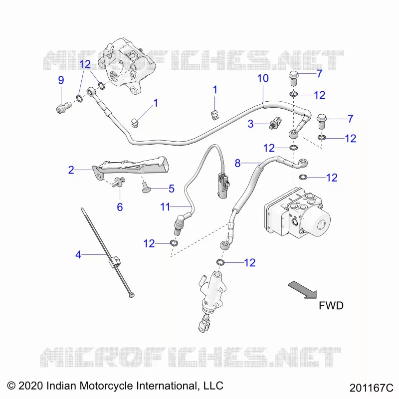 FREINS, FREIN LINE, REAR