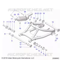 SUSPENSION,REAR SWING ARM/AMORTISSEUR