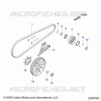 SYSTÃˆME DE TRANSMISSION, DRIVE SPROCKET, BELT AND GUARD