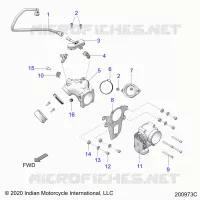 SYSTÃˆME D'ALIMENTATION, FUEL CLAM SHELL/THROTTLE BODY