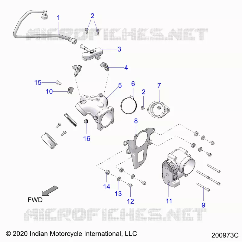 SYSTÃˆME D'ALIMENTATION, FUEL CLAM SHELL/THROTTLE BODY